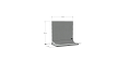 Keerwand 200 x 200 x 123cm