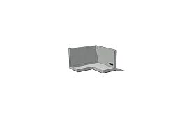Keerwand Hoek 60 x 100/100 x 50cm