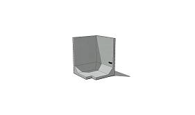 Keerwand Hoek 125 x 100/100 x 78cm