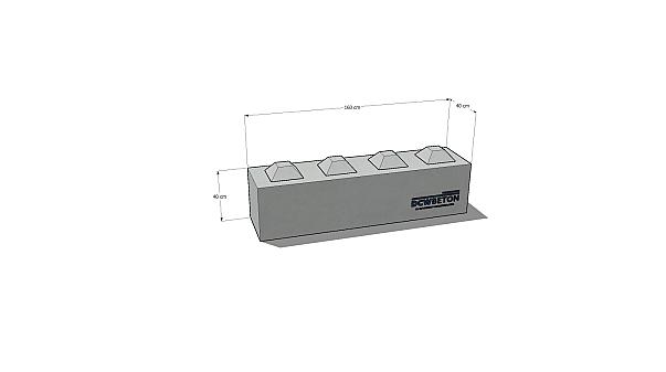 Betonblok 160 x 40 x 40cm