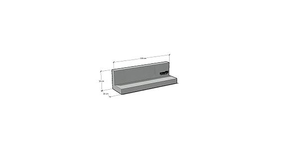 Keerwand 30 x 100 x 30cm