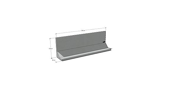 Keerwand 100 x 300 x 60cm