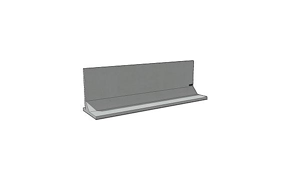 Keerwand 125 x 400 x 98cm