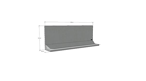Keerwand 150 x 400 x 78cm