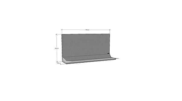Keerwand 200 x 400 x 100cm