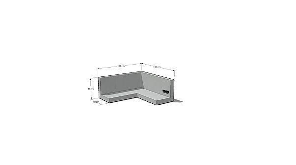 Keerwand Hoek 40 x 100/100 x 40cm