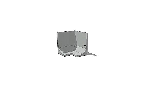 Keerwand Hoek 100 x 100/100 x 60cm