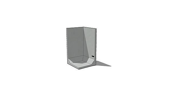 Keerwand Hoek 175 x 100/100 x 103cm