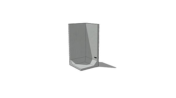 Keerwand Hoek 200 x 100/100 x 103cm