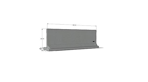 Silowand 125 x 400 x 108cm