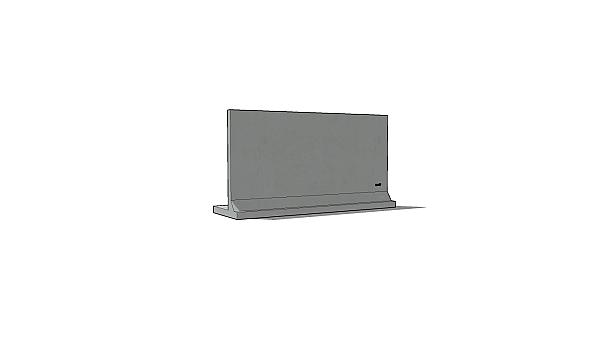 Silowand 200 x 400 x 124cm