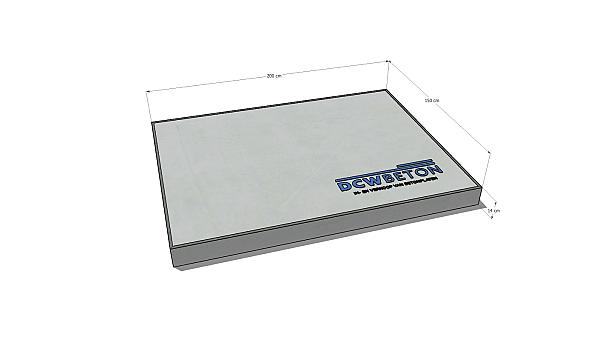 Betonplaat 200 x 150 x 14cm